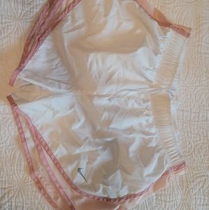 Nike shorts, size M, white with pink details
